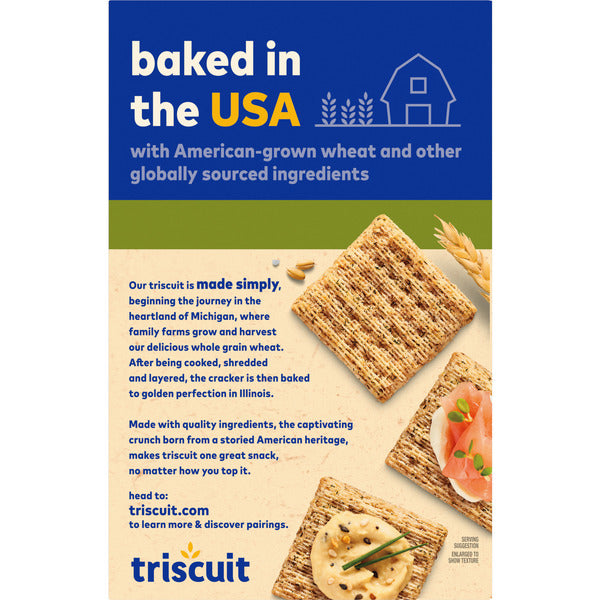 TRISCUIT Dill, Sea Salt & Olive Oil Whole Grain Wheat Crackers