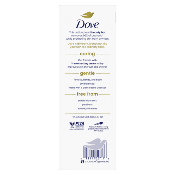 Dove Beauty Bar Soap Antibacterial Care