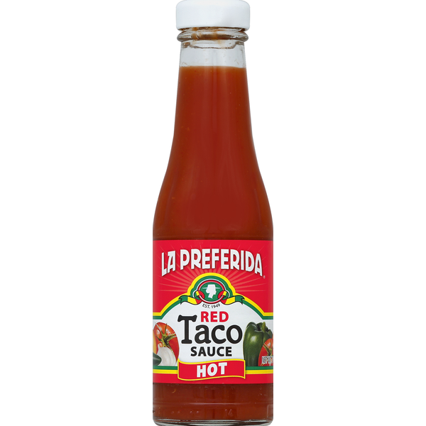 La Preferida Taco Sauce, Red, Hot