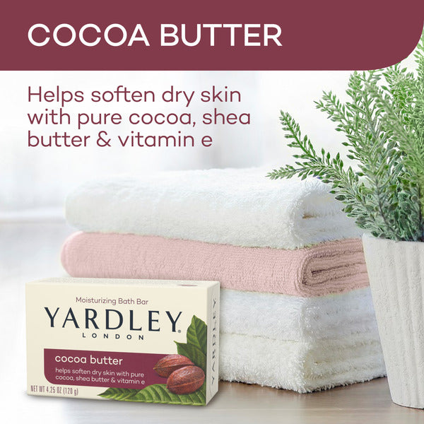 Yardley London Cocoa Butter Moisturizing Bath Bar