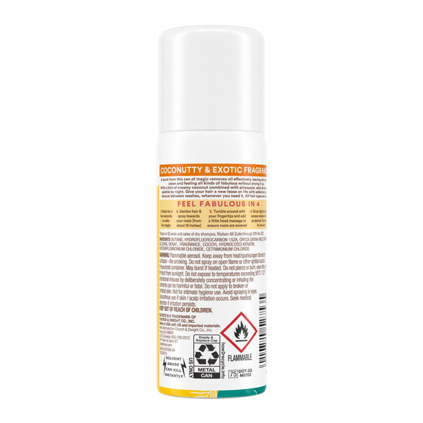 Batiste Instant Hair Refresh Coconut & Exotic Tropical Dry Shampoo