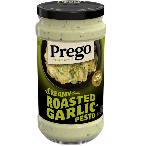 Prego Creamy Roasted Garlic Pesto Pasta Sauce
