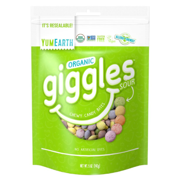 YumEarth Organic Giggles, Sour Chewy Candy