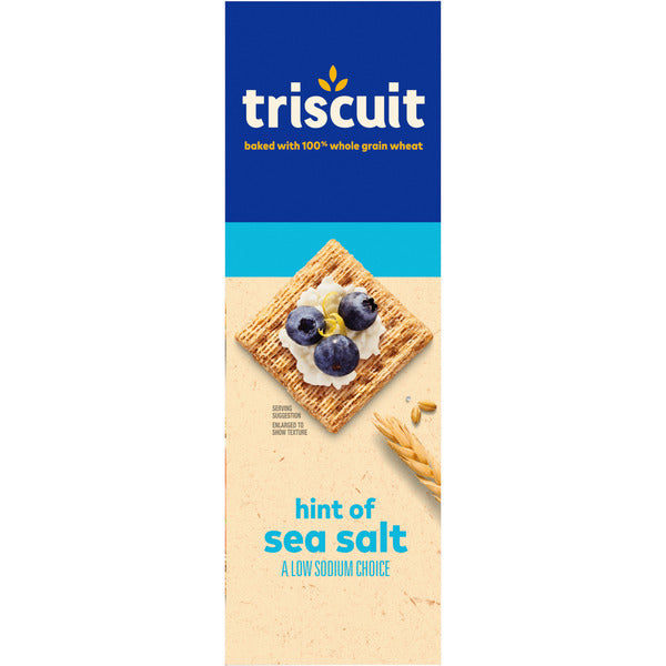 TRISCUIT Hint of Sea Salt Whole Grain Wheat Crackers
