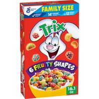 General Mills Trix Fruity Shapes Family Size Cerea...
️