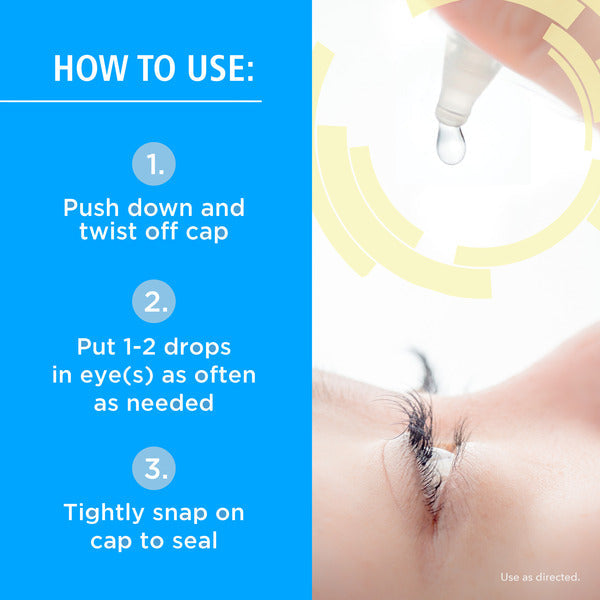 Rohto Dual Light Relief Lubricant Eye Drops - 0.6 fl oz
