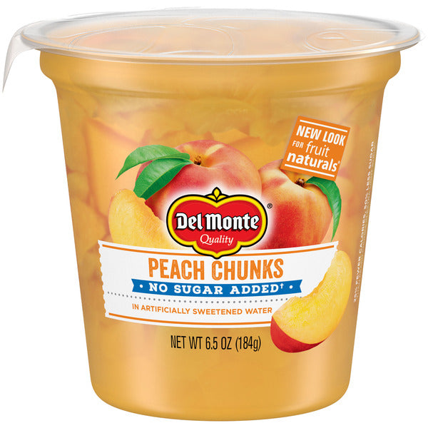 Del Monte Peach Chunks, Yellow Cling, No Sugar Added
