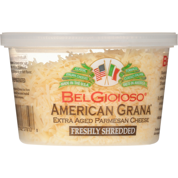 BelGioioso Cheese, Freshly Shredded, Parmesan, Extra Aged