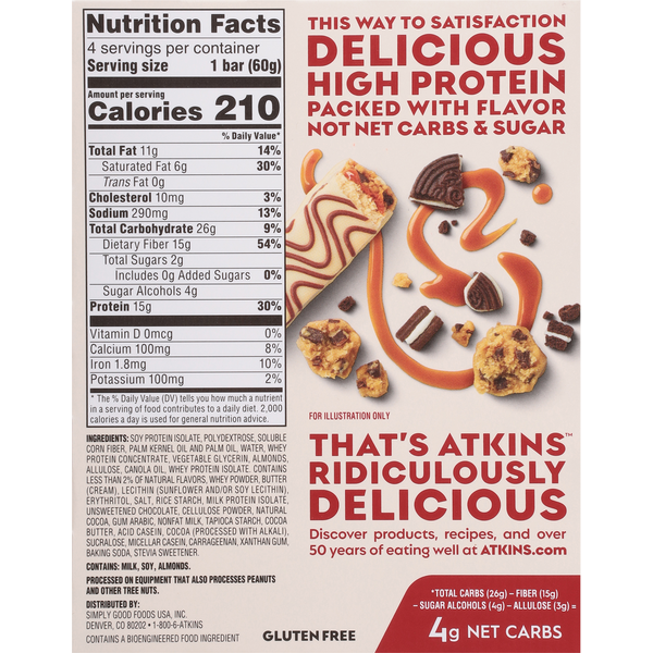Atkins Cookie Fusion High Protein Bar