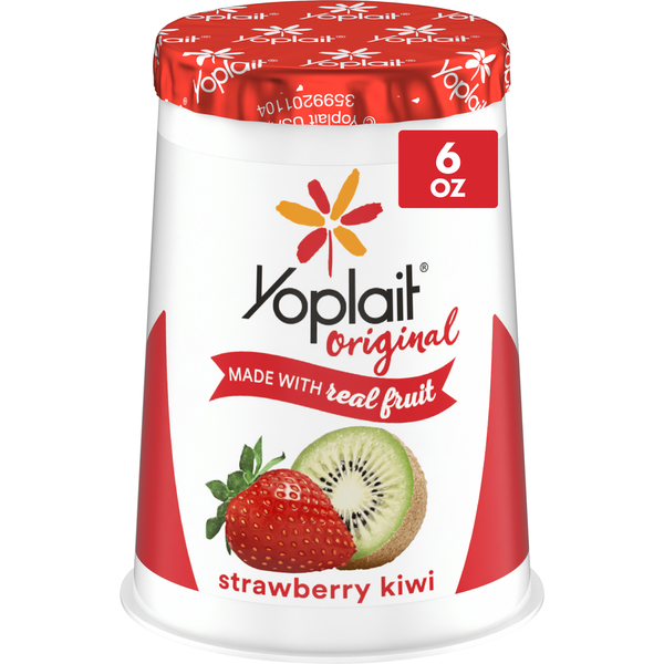Yoplait Original Low Fat Strawberry Kiwi Yogurt Cup