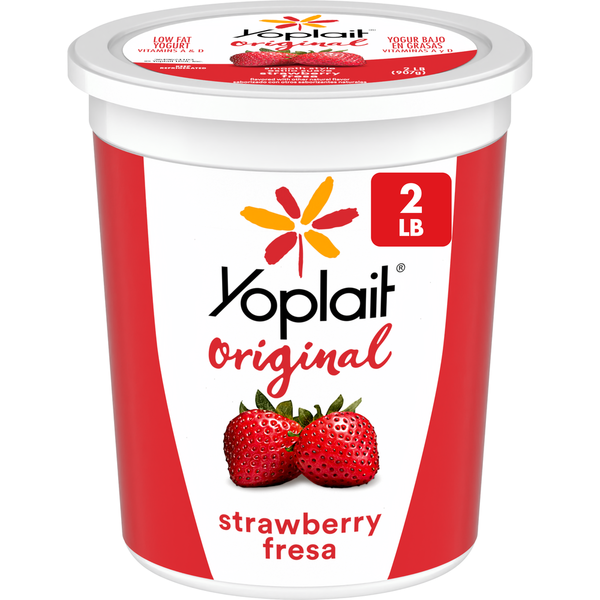 Yoplait Original Smooth Style Strawberry Low Fat Yogurt Tub