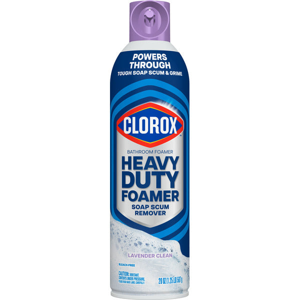 Clorox Heavy Duty Bathroom Foamer Soap Scum Remover, Lavender Clean