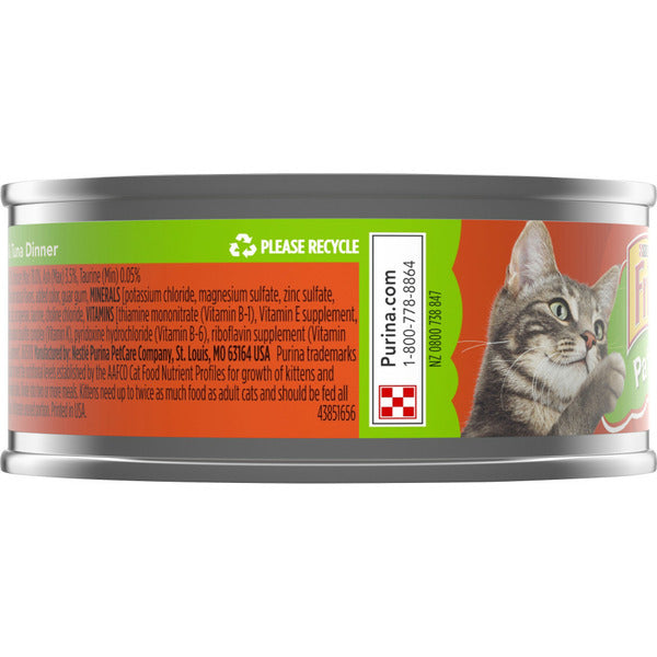 Purina Friskies Pate Wet Cat Food, Chicken & Tuna Dinner