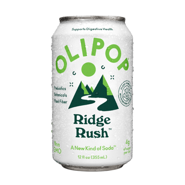 OLIPOP Prebiotic Soda, Ridge Rush