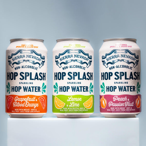 Sierra Nevada Hop Splash Non-Alcoholic Sparkling Hop Water Variety Pack 12 Pack 12oz Cans