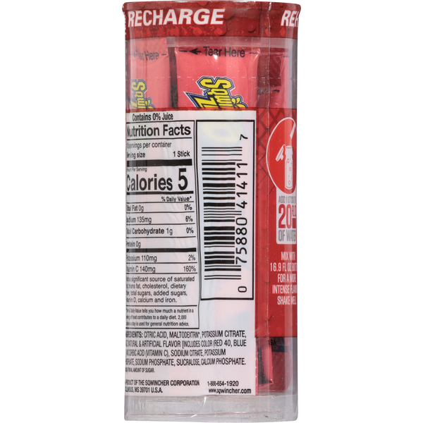Sqwincher Zero Electrolyte Replenishment, Sugar Free, Fruit Punch, Restore