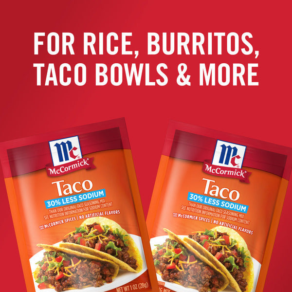 McCormick 30% Less Sodium Taco Seasoning Mix