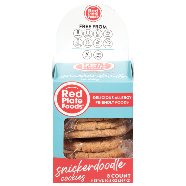 Red Plate Foods Snickerdoodle Cookies, Gluten Free, Vegan & Allergy Friendly