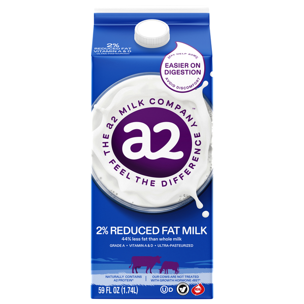 a2 Milk 2% Reduced Fat Milk