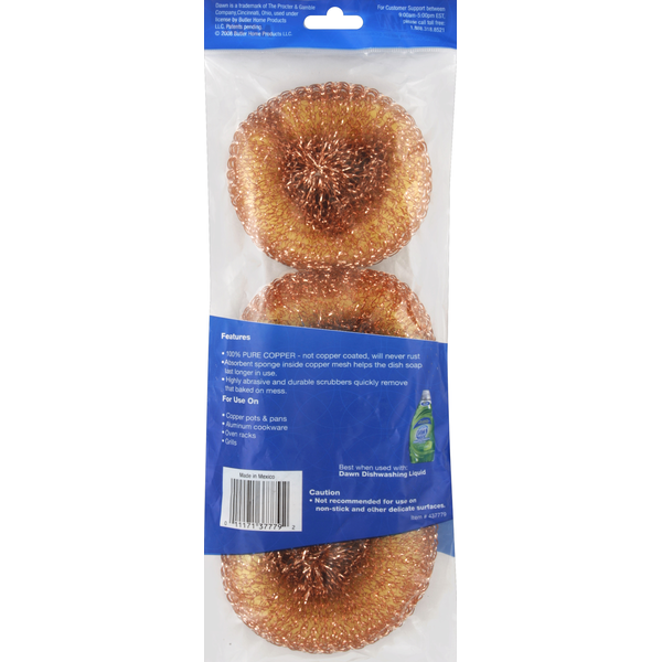 Dawn Scrubbers, 100% Copper Mesh