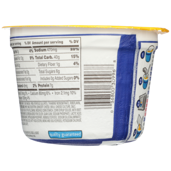 Food Club Original Microwaveable Macaroni & Cheese Dinner