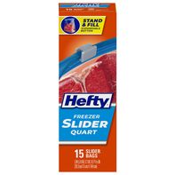 Hefty Slider Bags, Freezer, Quart️