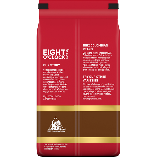 Eight O’Clock Whole Bean Medium Roast 100% Colombian Peaks Coffee