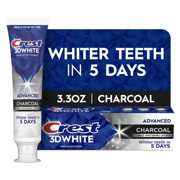 Crest 3DWhite Advanced Toothpaste, Charcoal