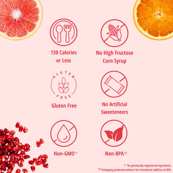 Del Monte Fruit Refreshers Grapefruit & Oranges in Pomegranate Flavored Fruit Water Plastic Fruit Cup Snacks