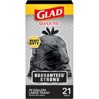 Glad Quick Tie Outdoor Trash Bags️