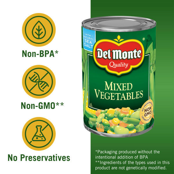 Del Monte Mixed Vegetables, Canned Vegetables