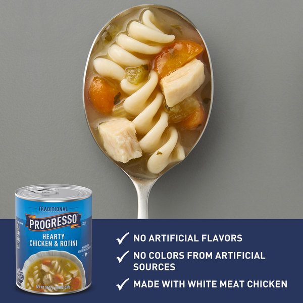 Progresso Traditional, Hearty Chicken & Rotini Canned Soup