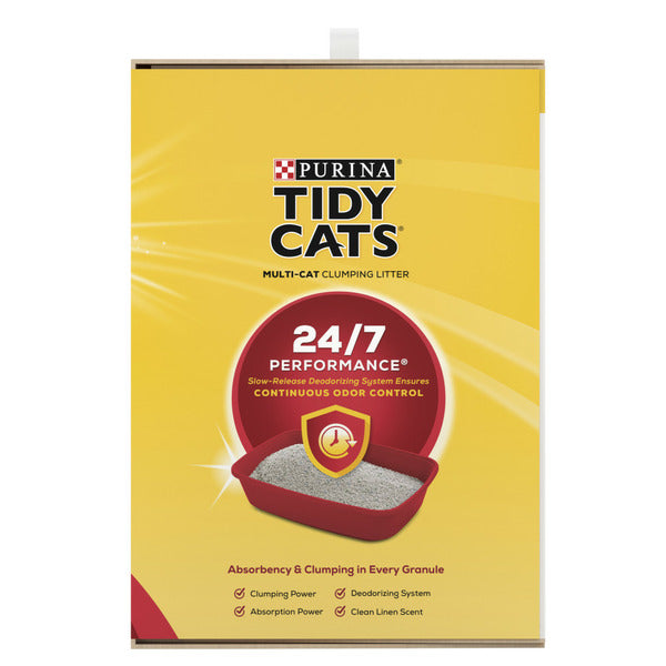 Purina Tidy Cats Clumping Cat Litter, 24/7 Performance Multi Cat Litter