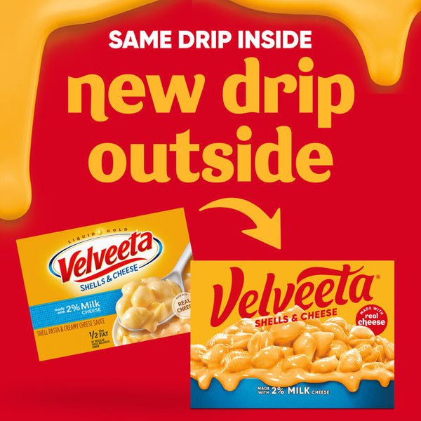 VELVEETA Shells & Cheese Mac & Cheese with 2% Milk Cheese Meal