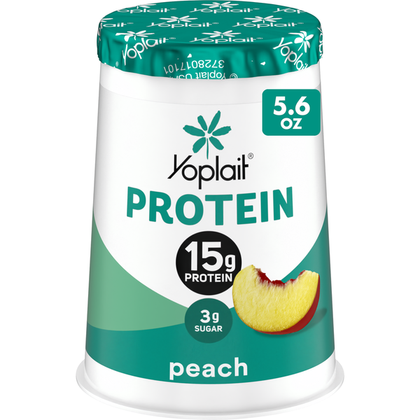 Yoplait Protein Peach Yogurt Cultured Dairy Snack Cup