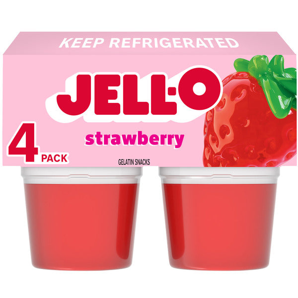 Jell-O Strawberry Refrigerated Gelatin