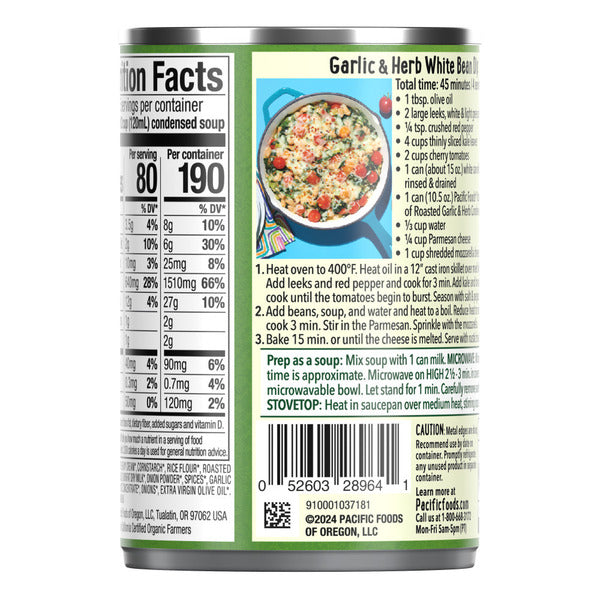 Pacific Foods Cream of Roasted Garlic and Herb Soup