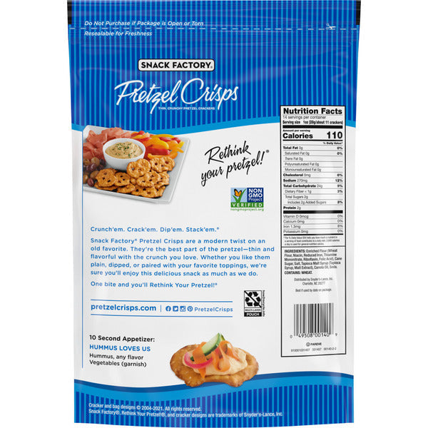 Snack Factory Original Pretzel Crisps