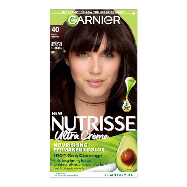 Garnier Nourishing Hair Color Creme, 40 Dark Brown (Dark Chocolate)