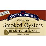 Ocean Prince Smoked Oysters, in Cottonseed Oil, Co...
️