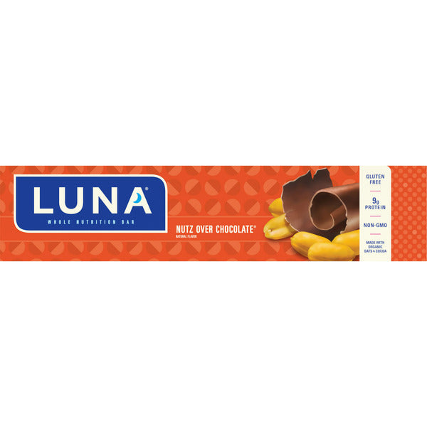 Luna Nutz Over Chocolate Flavor Gluten Free Snack Bars