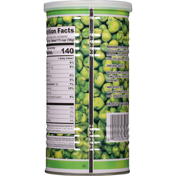 Hapi Snacks Green Peas, Hot, Wasabi Flavored