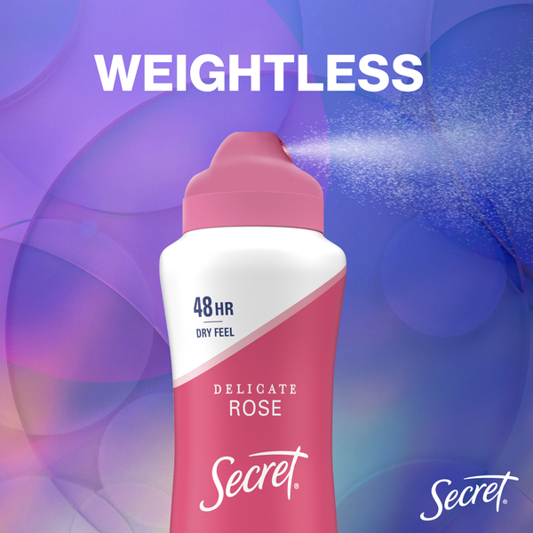 Secret Dry Spray Antiperspirant and Deodorant, Wild Rose and Argan Oil DestGlow