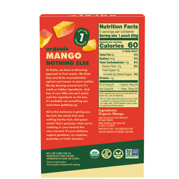 Solely Gummies, Mango, Organic, Multipack