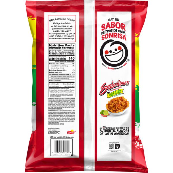 Frito-Lay SABRITONES Chile & Lime Puffed Wheat Snacks