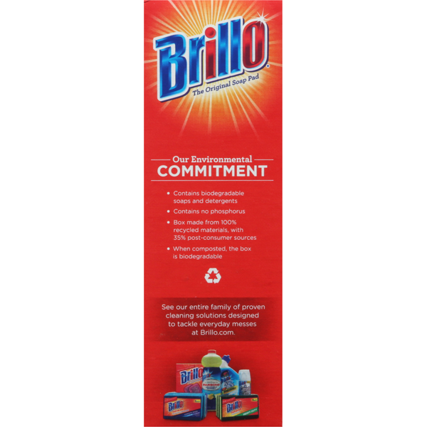 Brillo Soap Pads, Steel Wool, Lemon