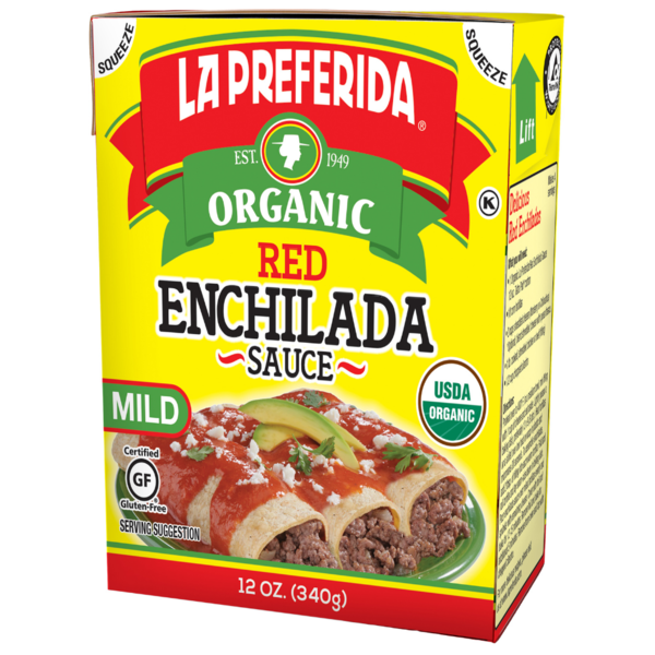 La Preferida Organic Red Enchilada Sauce, Tetra Recart
