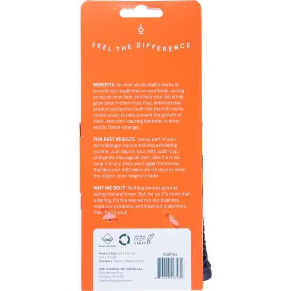 Cleanlogic Body Care Grooming and Body Mitt