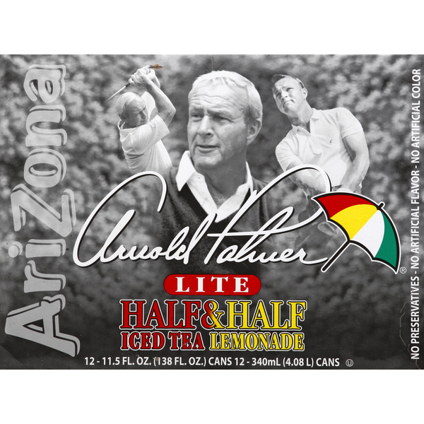 AriZona Half & Half, Iced Tea Lemonade, Lite