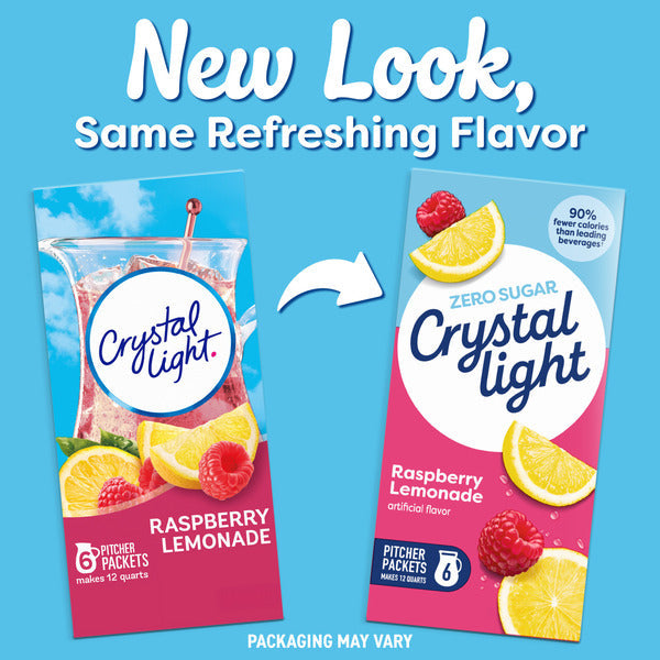 Crystal Light Raspberry Lemonade Artificially Flavored Powdered Drink Mix